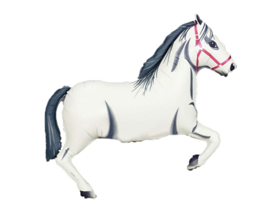 Betallic 34" White Horse Balloon